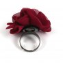 Fabric Ring, Crimson