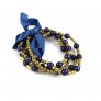 Multi Bead Bracelet, Midnight Blue/Gold