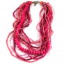 Multi Strand Necklace, Pink